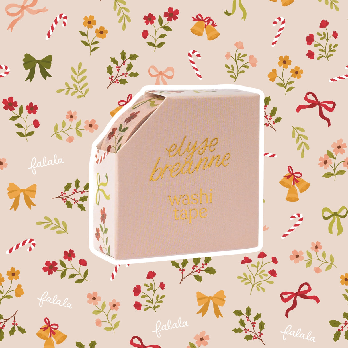 Bows and Bells Washi Tape

Our washi tape is made for paper lovers, pen pals, and anyone who gets butterflies in the stationery aisle. Perfect for journaling, scrapbooking, decorating envelopes, or adding a personal touch to planners and calendars. It's gentle on paper, easy to tear by hand, and removable without leaving residue, so you can rearrange, redo, and re-stick as needed.

Design Features:&nbsp;

Each roll measures 15mm wide on a 10m roll
Full color repeating pattern
Washi tape dispenser packaging
