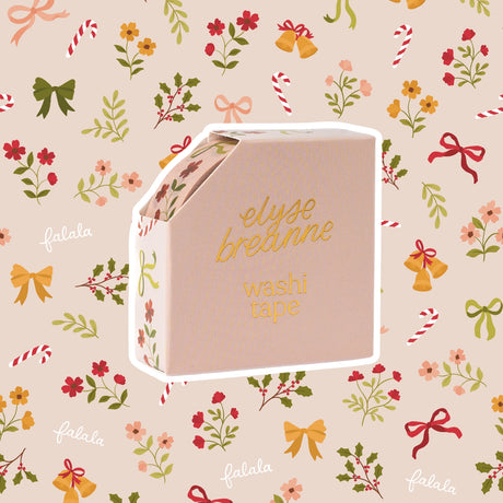 Bows and Bells Washi Tape

Our washi tape is made for paper lovers, pen pals, and anyone who gets butterflies in the stationery aisle. Perfect for journaling, scrapbooking, decorating envelopes, or adding a personal touch to planners and calendars. It's gentle on paper, easy to tear by hand, and removable without leaving residue, so you can rearrange, redo, and re-stick as needed.

Design Features:&nbsp;

Each roll measures 15mm wide on a 10m roll
Full color repeating pattern
Washi tape dispenser packaging

