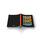 A notebook dedicated to being a landing place for all the things floating through your brain making for a great gift or addition to your collection of journals.