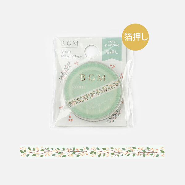 Branches and Leaves Slim Washi Tape