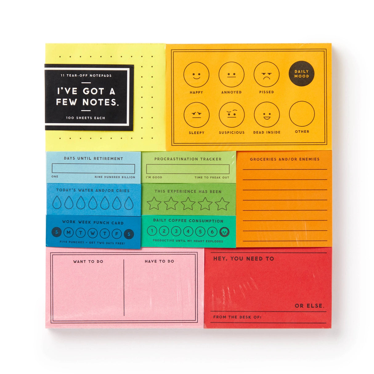 Brass Monkey I've Got A Few Notes Tear-Off Notepad Set