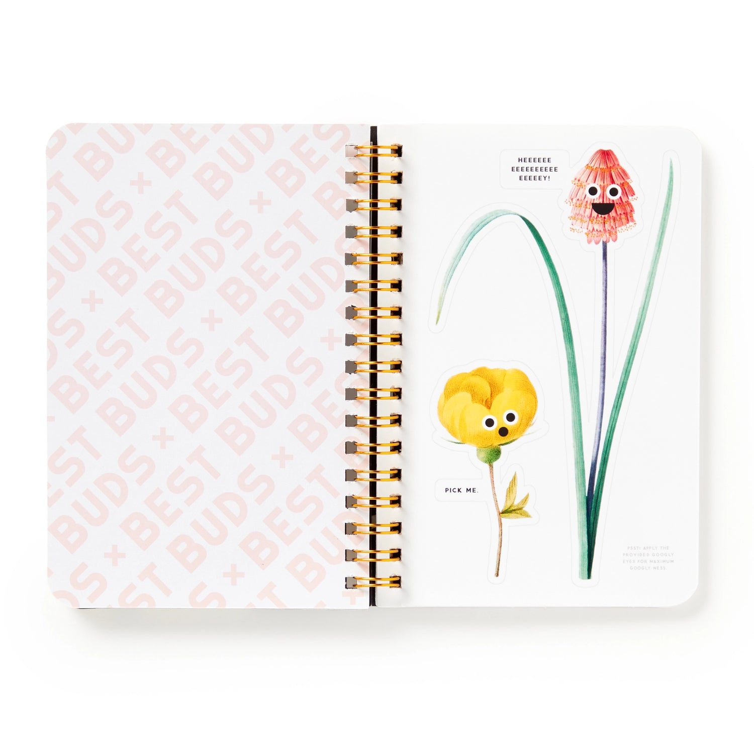 Brass Monkey Best Buds Googly Sticker Book