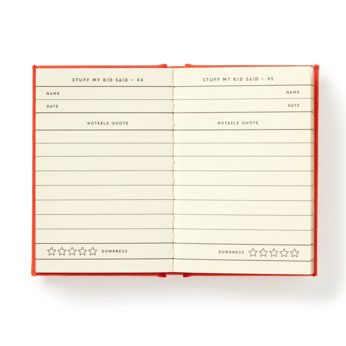 Kids say the darndest (and dumbest) things—and now you have the perfect place to record every last one of them. This ridiculously small diary (just 2.75” x 3.75”) is made to capture all those hilarious, weird, and downright confusing quotes your little genius blurts out. With 112 gilded-edge pages, it’s like a time capsule for your kid’s finest moments of accidental comedy.

This diary might look sweet and old-fashioned, but on the inside? Pure chaos. It’s the ideal combo of elegant design and “I can’t beli