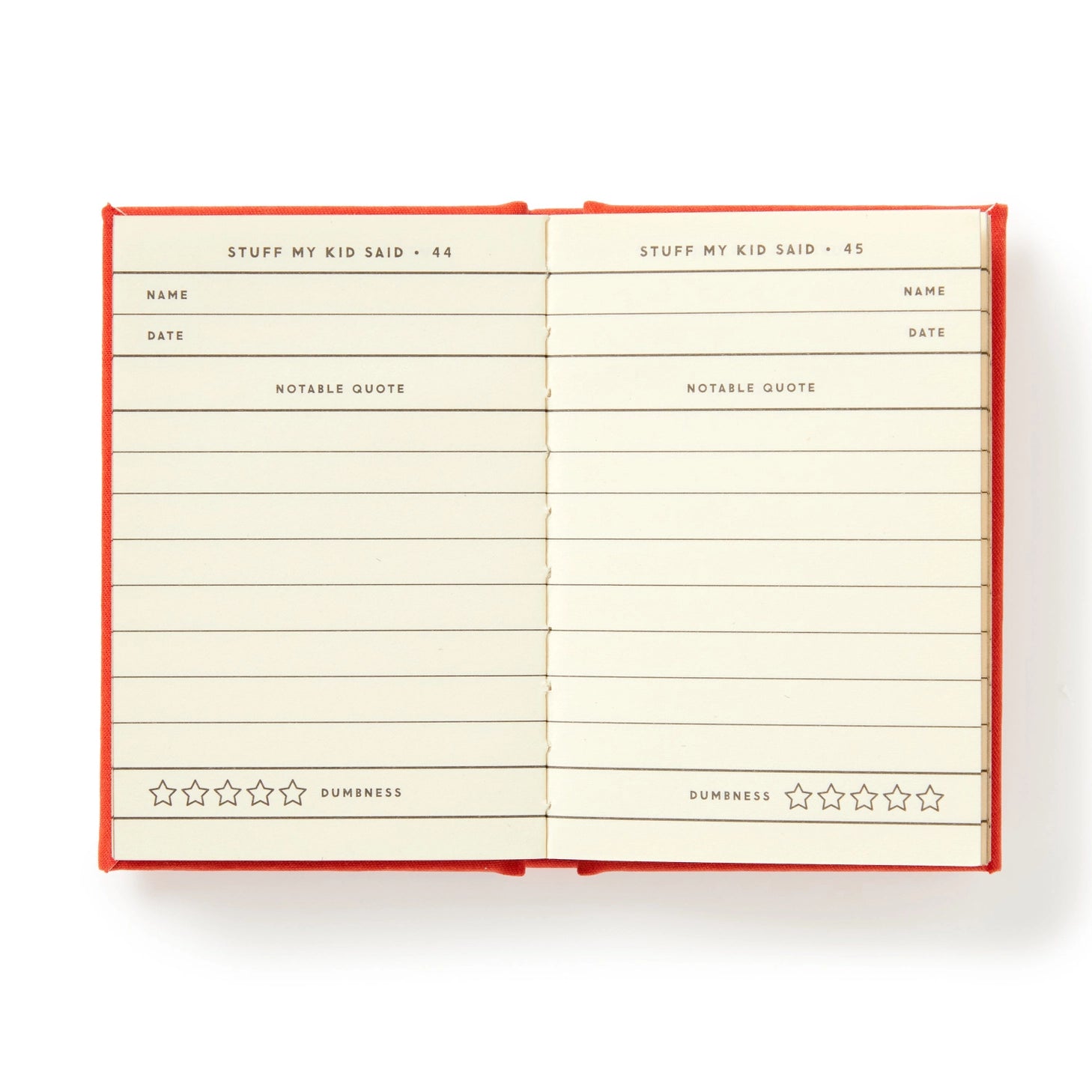 Kids say the darndest (and dumbest) things—and now you have the perfect place to record every last one of them. This ridiculously small diary (just 2.75” x 3.75”) is made to capture all those hilarious, weird, and downright confusing quotes your little genius blurts out. With 112 gilded-edge pages, it’s like a time capsule for your kid’s finest moments of accidental comedy.

This diary might look sweet and old-fashioned, but on the inside? Pure chaos. It’s the ideal combo of elegant design and “I can’t beli