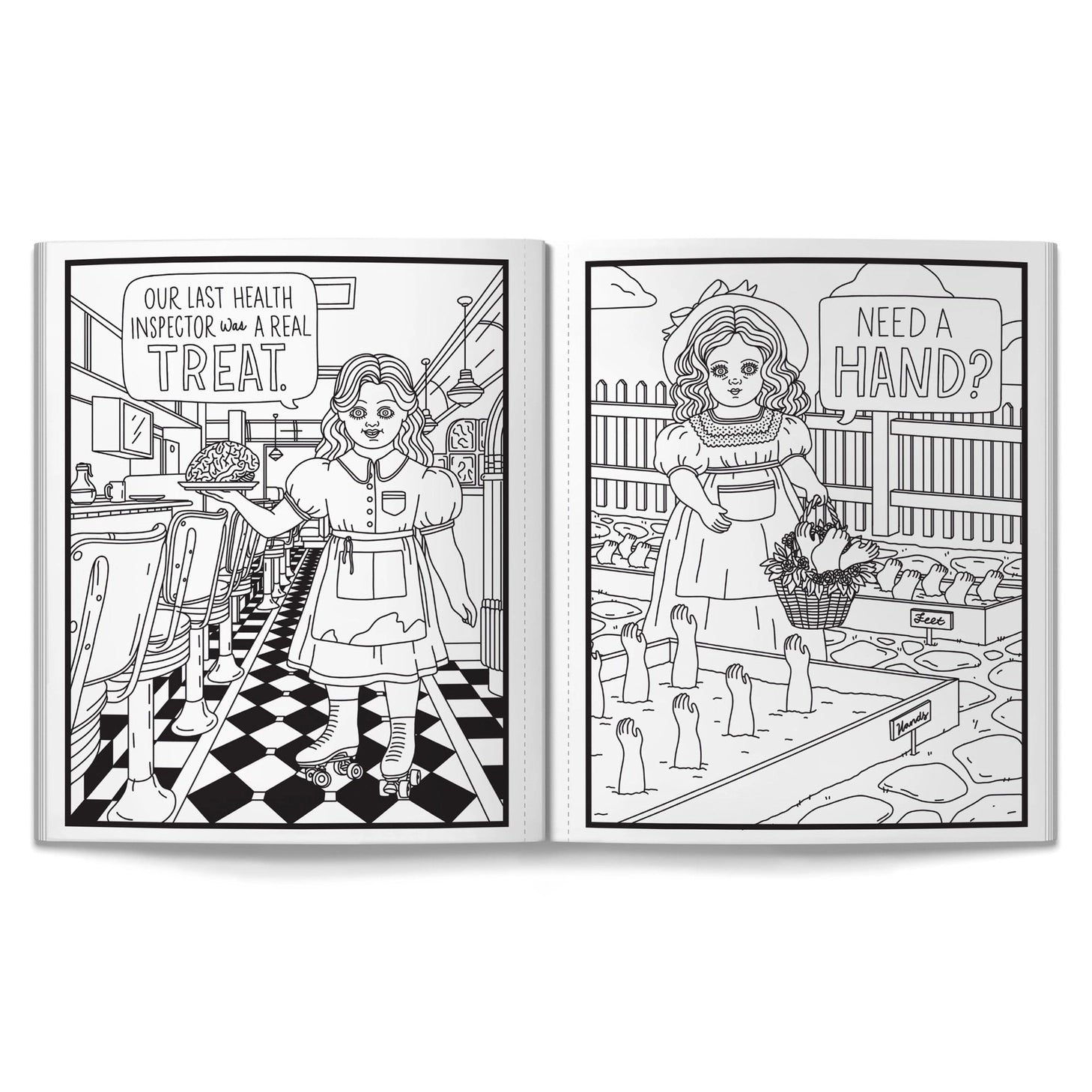 Eighty pages of haunted dolls staring back at you while you color them in. Ideal for people who find regular coloring books a little too cheerful. Each illustration is detailed enough to keep you busy, unsettling enough to explain your taste in décor. Good for beginners, great for people who already own too much gothic art. Makes an excellent gift for someone you understand completely.
