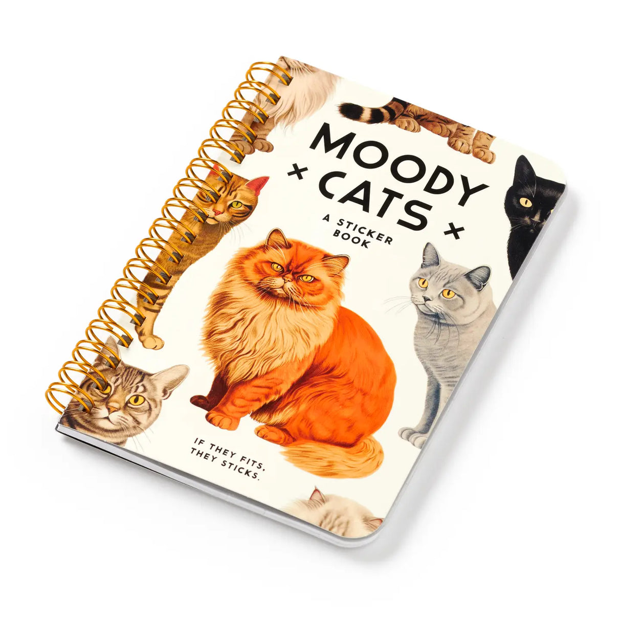 Brass Monkey Moody Cats Googly Sticker Book