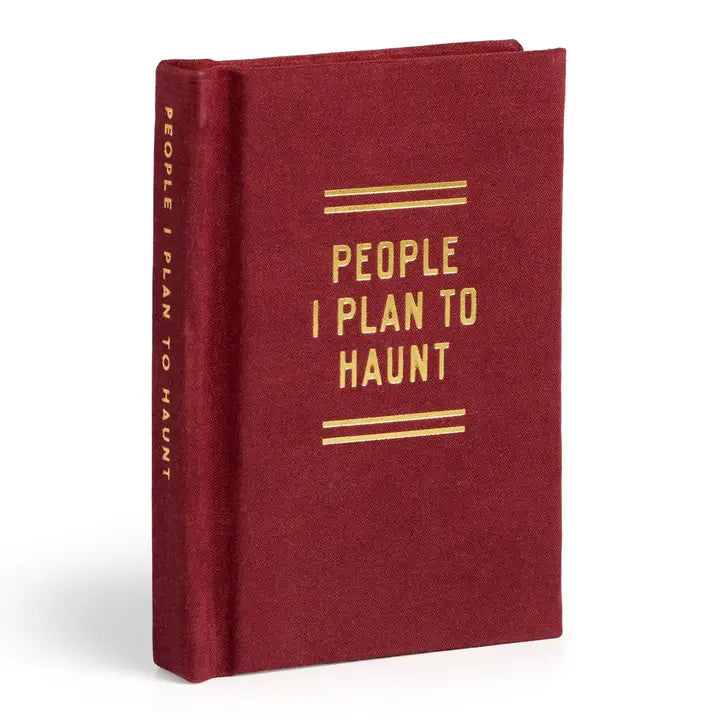 Finally, a pocket-sized place to keep track of your posthumous priorities. Whether it’s petty grudges, unresolved drama, or just a running list of people who deserve a little ghostly mischief, this 2.75” by 3.75” diary is your future haunting blueprint. With 112 gilded-edge pages, it’s the perfect mix of elegance and eerie intent.&nbsp;

Styled with nostalgic flair and a touch of the macabre, this diary channels old-school stationery vibes with just enough spooky sass. It’s ideal for chronicling your spectr