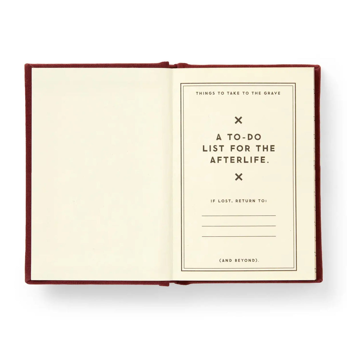 Finally, a pocket-sized place to keep track of your posthumous priorities. Whether it’s petty grudges, unresolved drama, or just a running list of people who deserve a little ghostly mischief, this 2.75” by 3.75” diary is your future haunting blueprint. With 112 gilded-edge pages, it’s the perfect mix of elegance and eerie intent.&nbsp;

Styled with nostalgic flair and a touch of the macabre, this diary channels old-school stationery vibes with just enough spooky sass. It’s ideal for chronicling your spectr