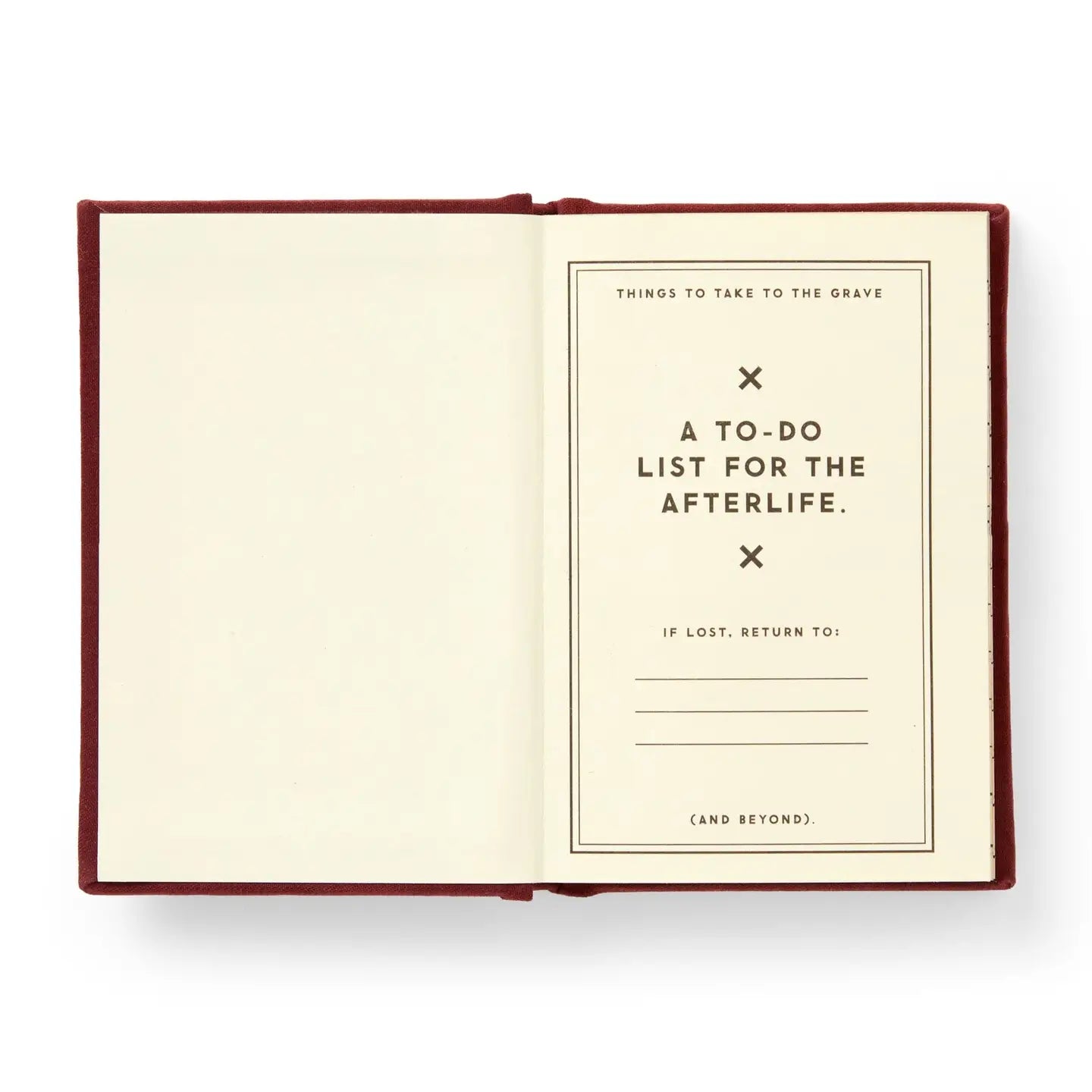 Finally, a pocket-sized place to keep track of your posthumous priorities. Whether it’s petty grudges, unresolved drama, or just a running list of people who deserve a little ghostly mischief, this 2.75” by 3.75” diary is your future haunting blueprint. With 112 gilded-edge pages, it’s the perfect mix of elegance and eerie intent.&nbsp;

Styled with nostalgic flair and a touch of the macabre, this diary channels old-school stationery vibes with just enough spooky sass. It’s ideal for chronicling your spectr