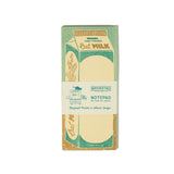 Part of the Quart Collection of charming carton-shaped notepads. Oat milk is for the lactose-intolerant and those looking for plant-based alternatives to dairy. Risograph printed in metallic gold and teal on cream paper.
