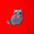 Who can resist a cute little trash panda, and one clutching a little red heart no less! This raccoon has clearly stolen yours. This 3" clear sticker is transparent around the edges of the image and ideal for adorning water bottles, laptops, and more.