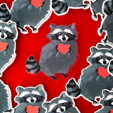 Who can resist a cute little trash panda, and one clutching a little red heart no less! This raccoon has clearly stolen yours. This 3" clear sticker is transparent around the edges of the image and ideal for adorning water bottles, laptops, and more.