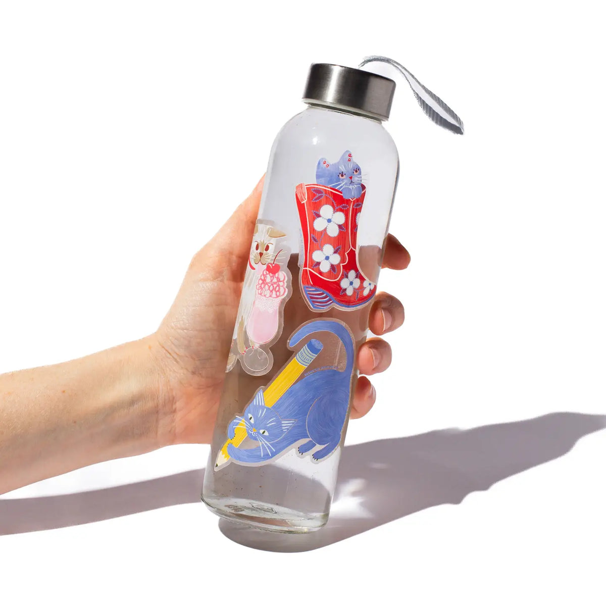 Bromstad Printing Co. -&nbsp;Pencil Cat Clear Vinyl Sticker

The ultimate sticker for combo stationery/cat lovers: a cute cat wielding a comically large pencil. This 3" cat sticker has clear edges so it pops on colorful backgrounds, making it purrfect for adorning water bottles, laptops, and more.

Waterproof
3x3