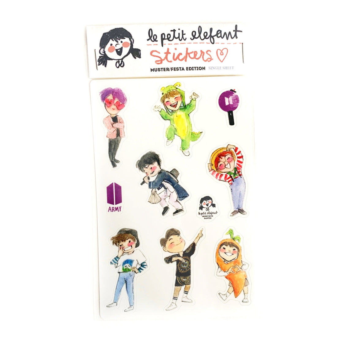 Bts Festa/Muster Sticker Sheet – Little Craft Place