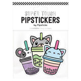 Colección de pegatinas de vinilo de los mejores tés con burbujas