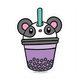 Colección de pegatinas de vinilo de los mejores tés con burbujas