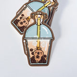 Bubu and Moonch Boba Tea Vinyl Sticker