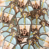 Bubu and Moonch Boba Tea Vinyl Sticker