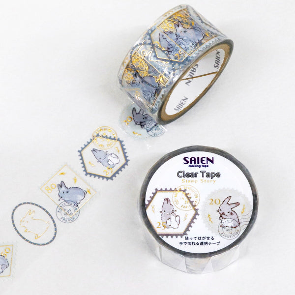 Bunny Stamp Story Clear Tape