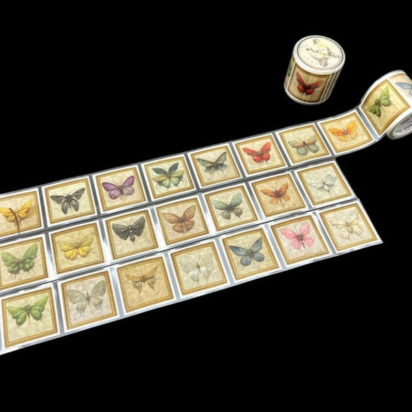 Butterflies Labels Roll Washi Sticker