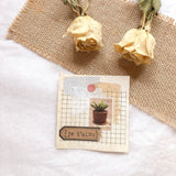 Cinta washi con sello de mariposa