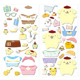 Sanrio "Pompompurin Daily Style" Dress Up Puffy Sticker