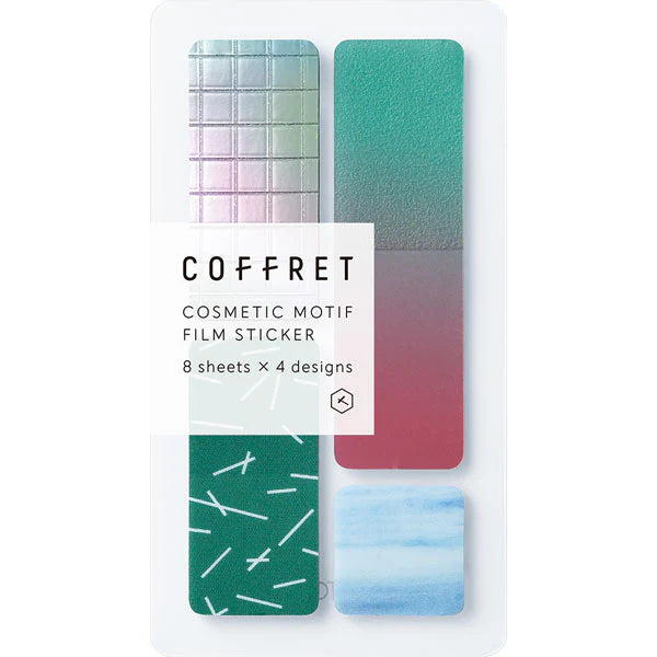 King Jim Coffret Cosmetic Motif Film Stickers Bar Forest Green