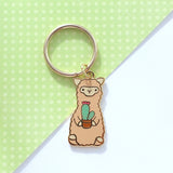 Cactus Alpaca Keychain