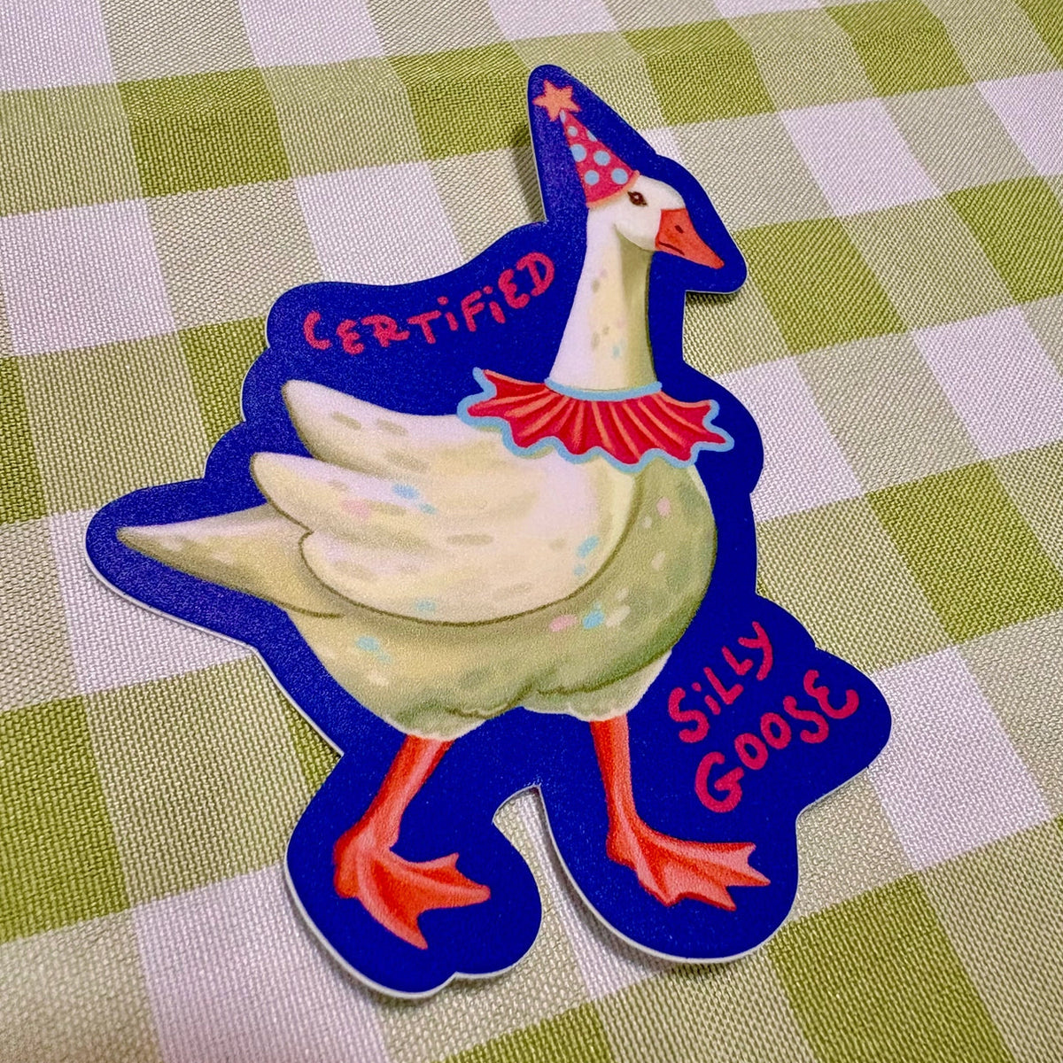 This little guy is just a silly goose in a silly little outfit. He got officially certified last month.