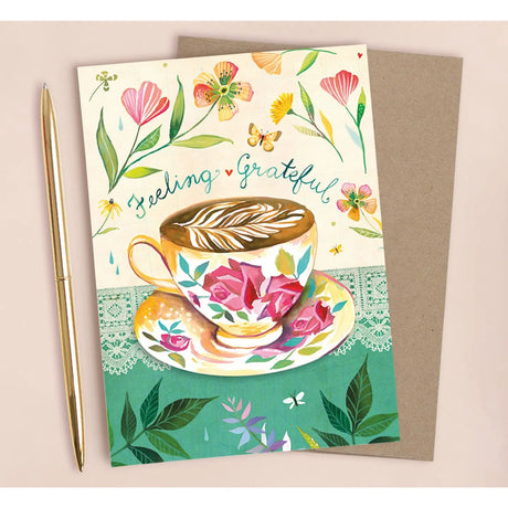 Cappuccino Thank You Greeting Card