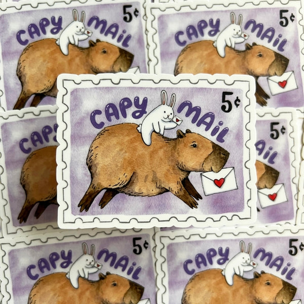 Capy Mail Capybara Happy Mail Sticker