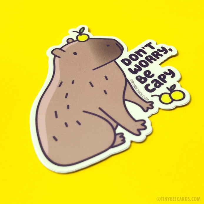 Capybara Vinyl Sticker