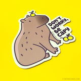 Capybara Vinyl Sticker
