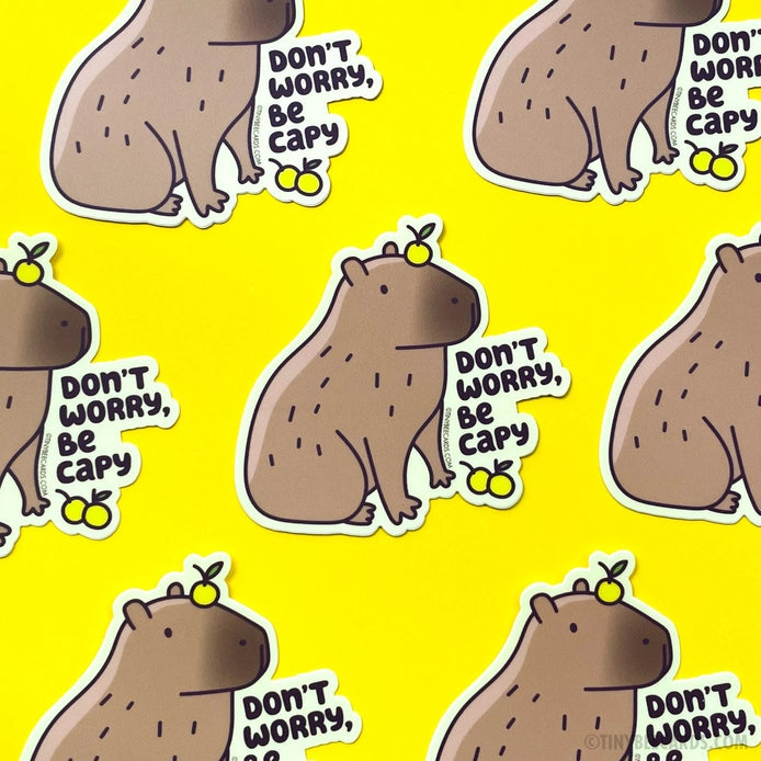 Capybara Vinyl Sticker