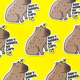 Capybara Vinyl Sticker