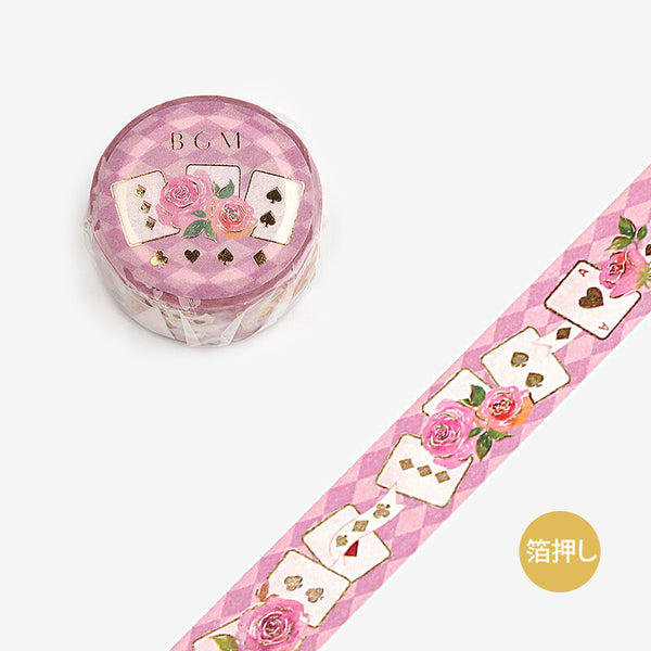 Playing Cards and Roses Washi Tape