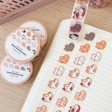 Cherry Rabbit Cat Loafs Washi Tape