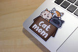Cat Mom Vinyl Sticker