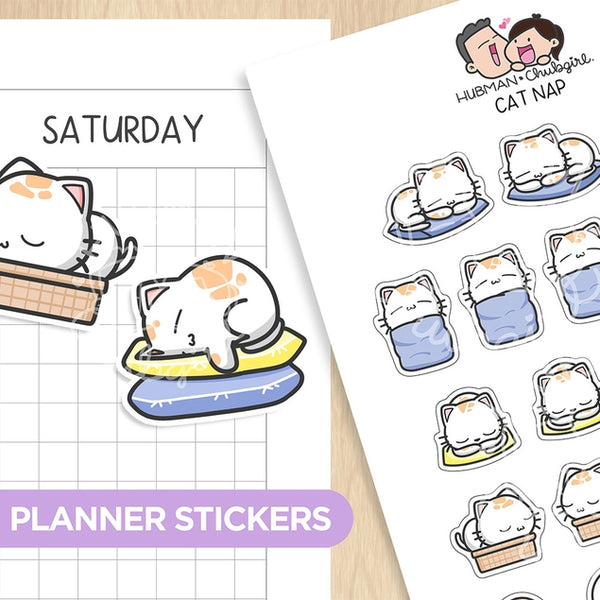 Cat Nap Planner Stickers