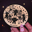 Cat Coven - Circle of Friends Vinyl Sticker

Celebrate your love for Halloween with this new circle of friends vinyl sticker! This sticker is perfect for your journal, water bottle, laptop, and more.

Waterproof, UV protected &amp; high temperature resistant
3.5 x 3.3 inches
Colors may vary slightly from your computer screen to real life product