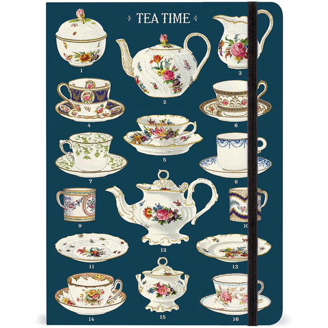 Cavallini & Co. Large Notebook - Tea Time