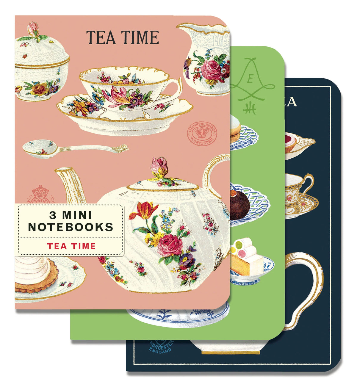 Cavallini & Co. 3 Mini Notebooks - Tea Time