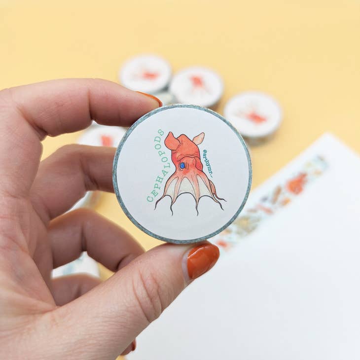 Drawn to Nature - Cephalopods Octopus Washi Tape