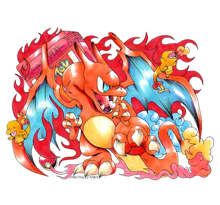 Charizard Gameboy Sticker