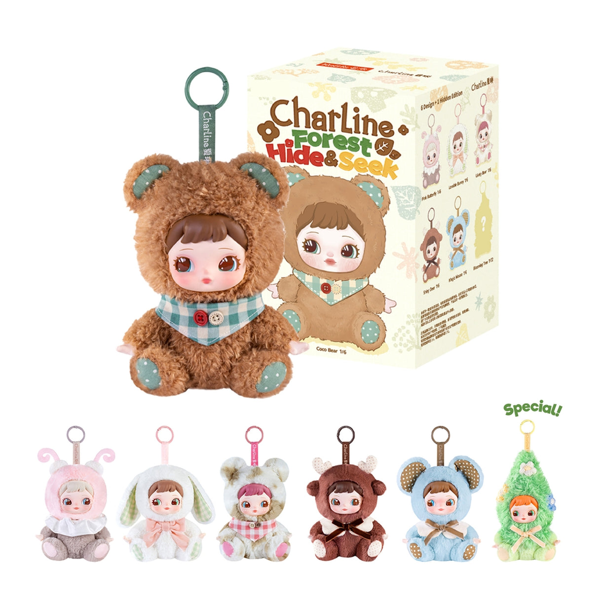 Charline Plush Blind Box: Forest Hide & Seek Pendant Charm