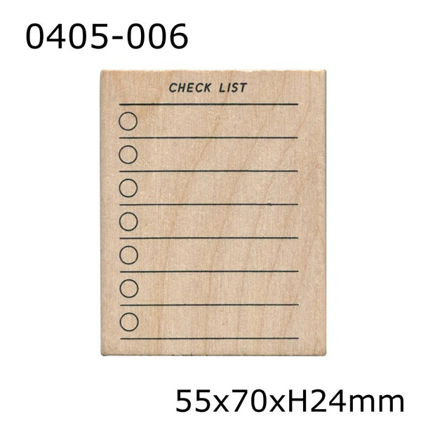 Check List Rubber Stamp