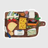 Experience the whimsical charm of Daria Solak Illustrations with the CHEESEBOARD sticker. Sized at 8 cm, it's an excellent adornment for your laptop, notebook, or water bottle. The design is a delightful blend of colour and creativity that will surely bring a smile to your face. All of Daria's designs are born from hand-drawn illustrations and printed locally, with a fondness for quality paper and vibrant colours. The sticker is a testament to her love for drawing everyday themes like girls, animals, and fo