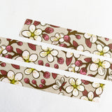 Our cherry blossom washi tape is a delicate pink tape created in celebration of our favorite early spring tree: the cherry blossom! This is a lightweight decorative tape printed on traditional rice paper. It is removable and leaves no residue, making it perfect for scrapbooking, stationery, crafts and more. Featuring a collection of complementary nature inspired designs that bring a pop of color to all your projects! Perfect for gifting and arts + crafts displays.

Tape dimensions: 15mm x 10m, or 0.59