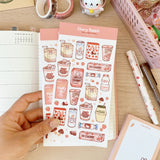 Cherry Rabbit Asian Snacks Sticker Sheet
