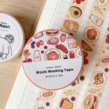 Cherry Rabbit Breakfast Washi Tape